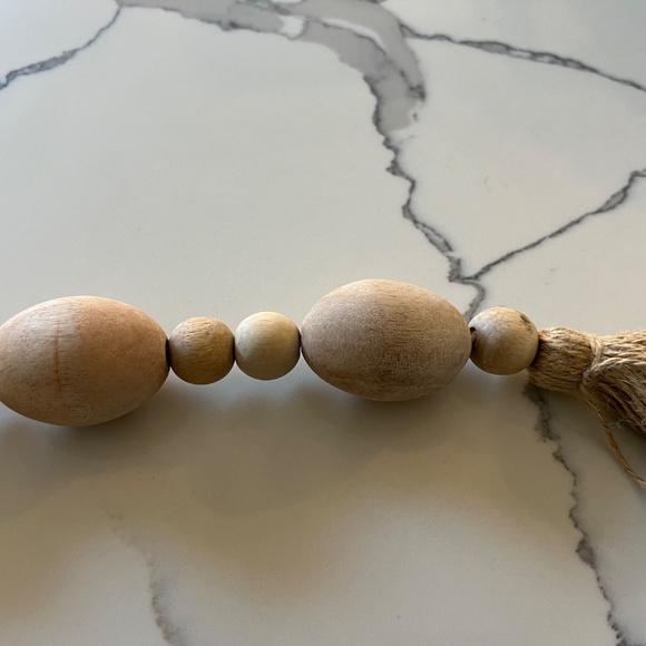 Decorative Wood Bead Garland | 60" long - Picture 4 of 4